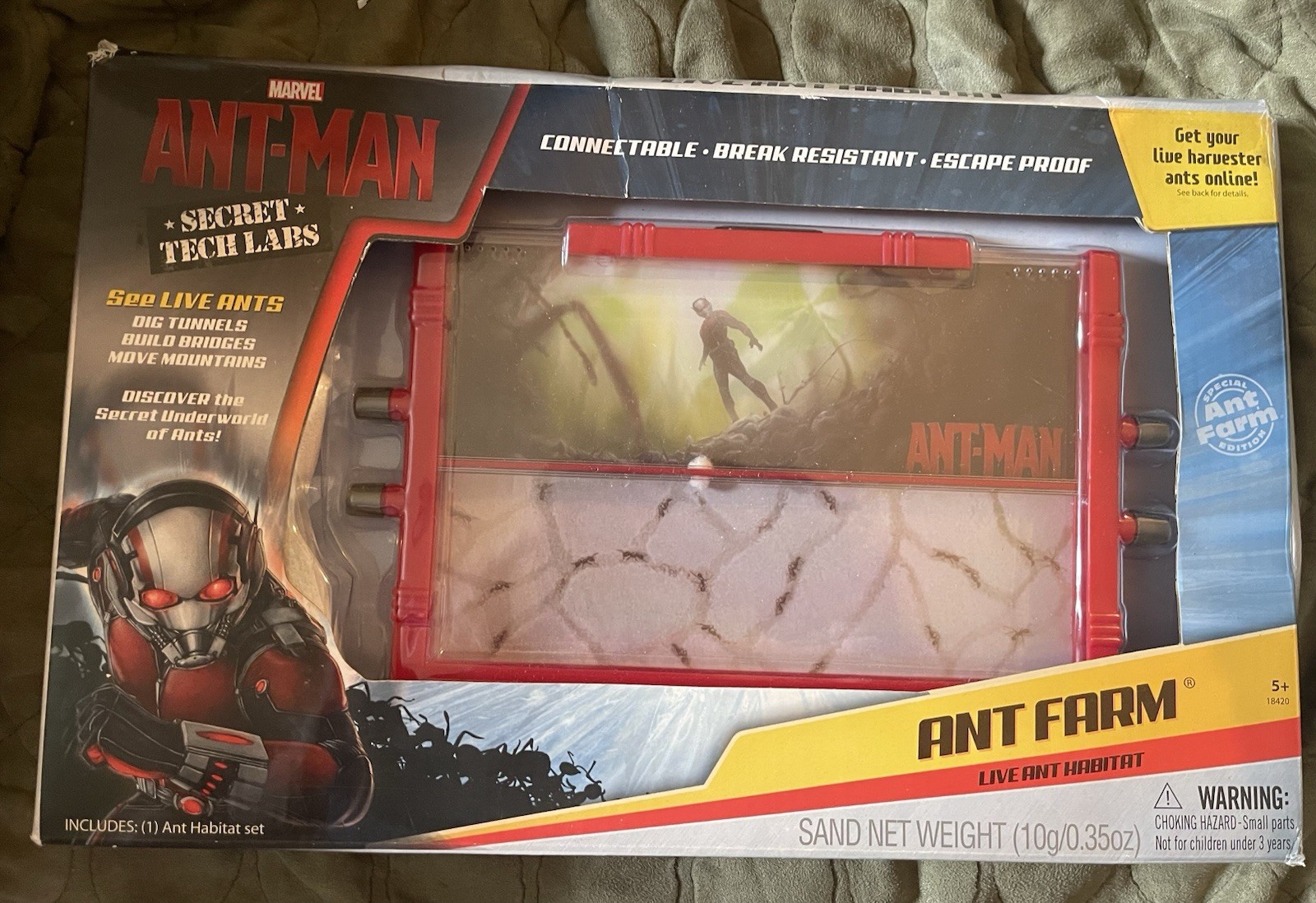 Uncle Milton Marvel Science Ant-Man Ant Farm Live Habitat Secret Tech Labs NIB