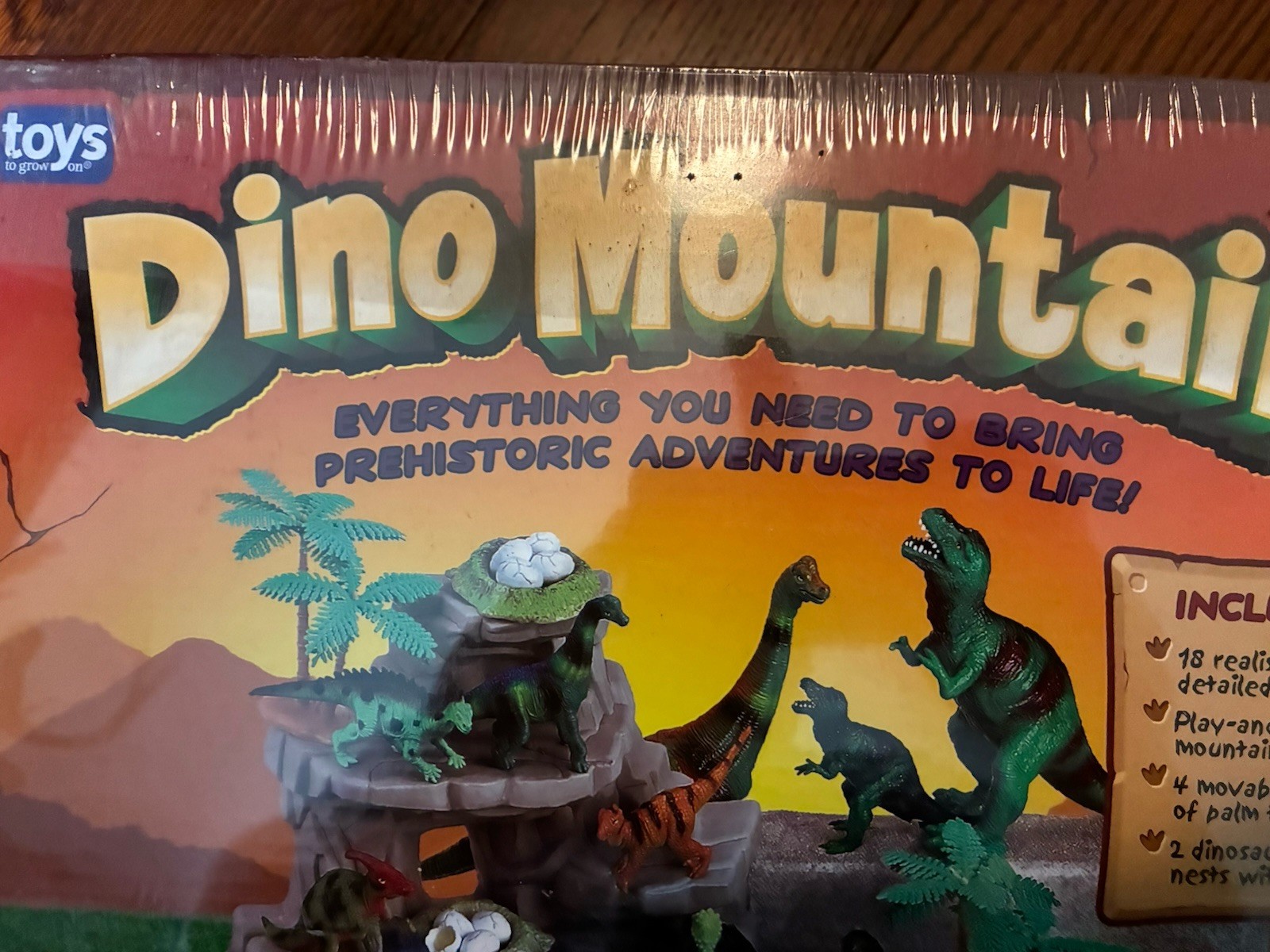 Dino Mountain Play set From Toys to Grow On NEW Factory Sealed