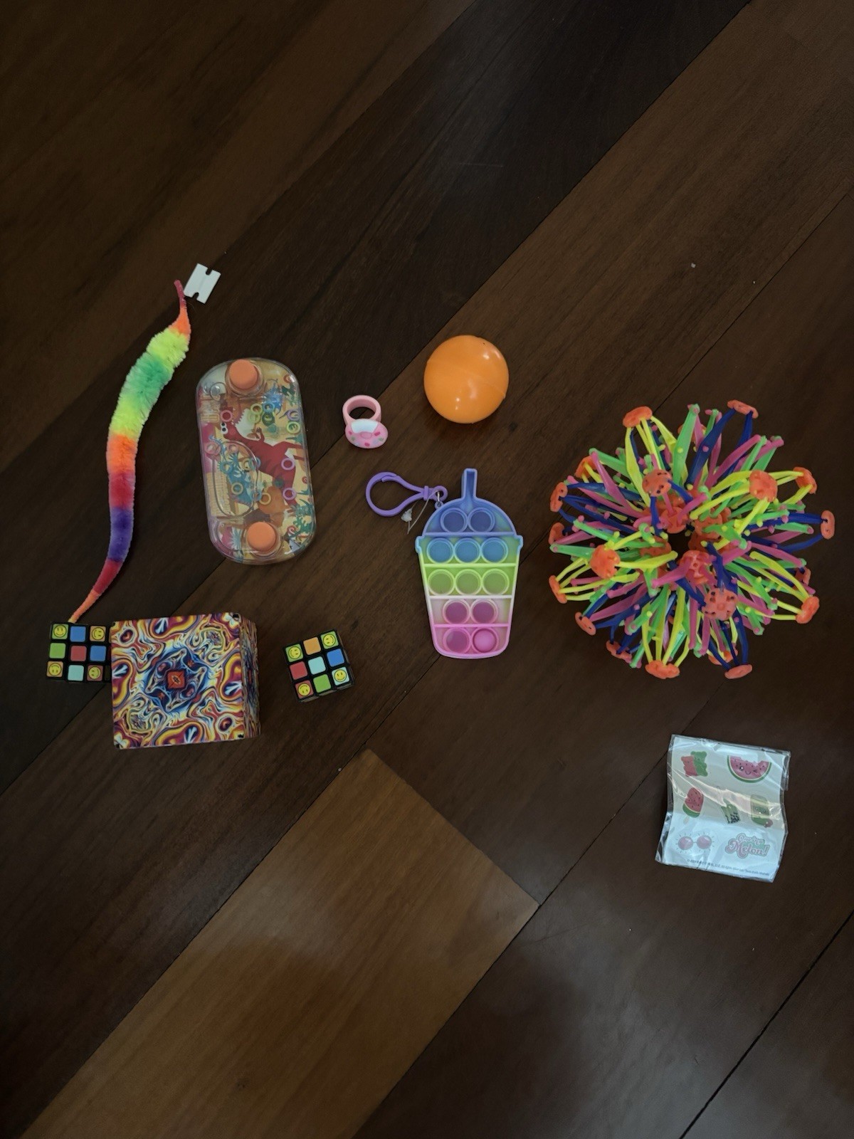 Assorted Sensory Fidget Toys Lot Pop It Rubik’s Cubes Stretchy Ball Bundle 4-11
