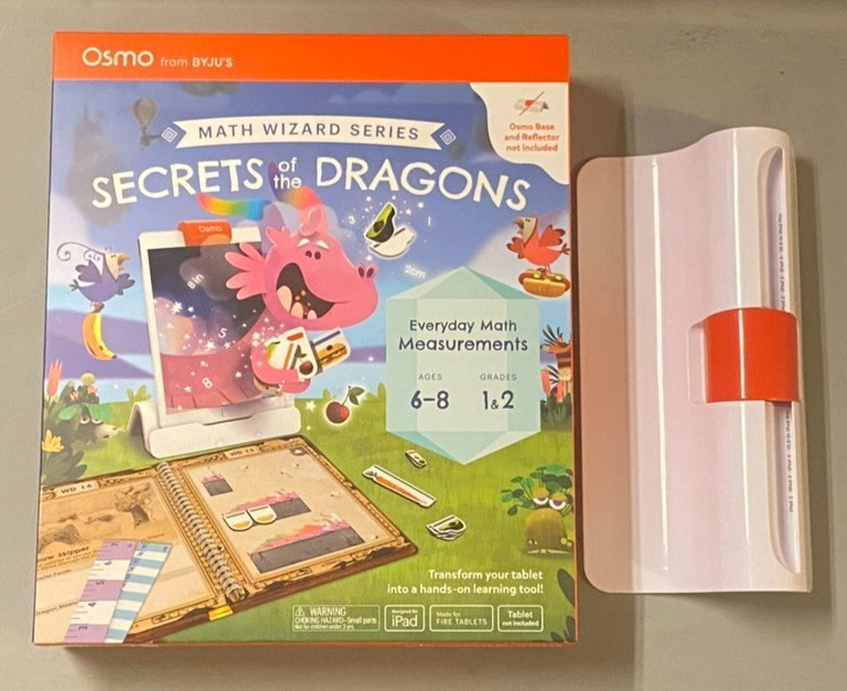 Osmo Math Wizard Series – Secrets of The Dragons Learning Game + iPad base