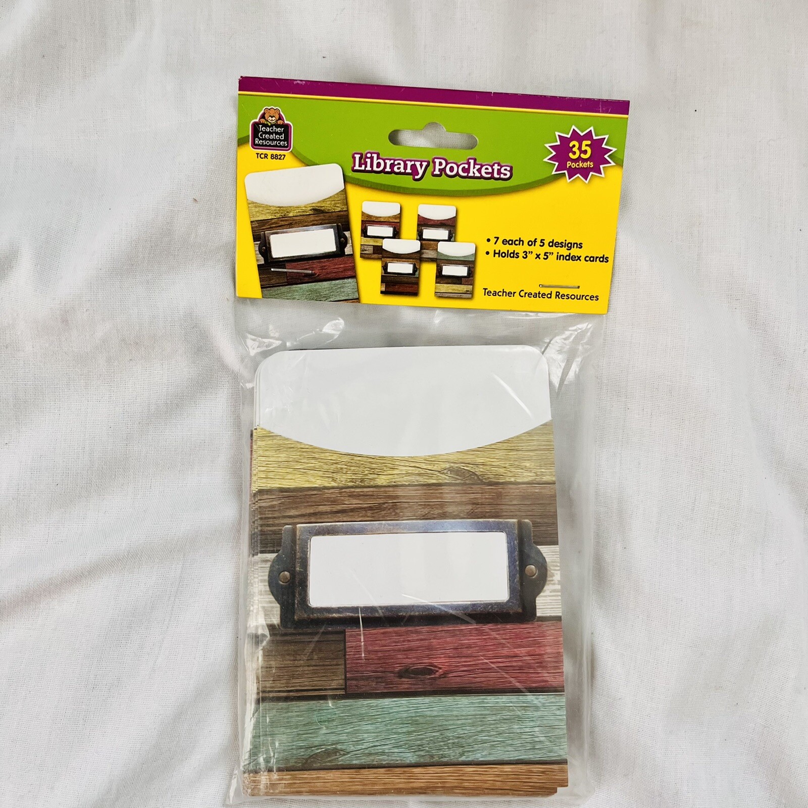 Teacher Created Resources Library Pockets Home Classroom TCR 8822 Storage