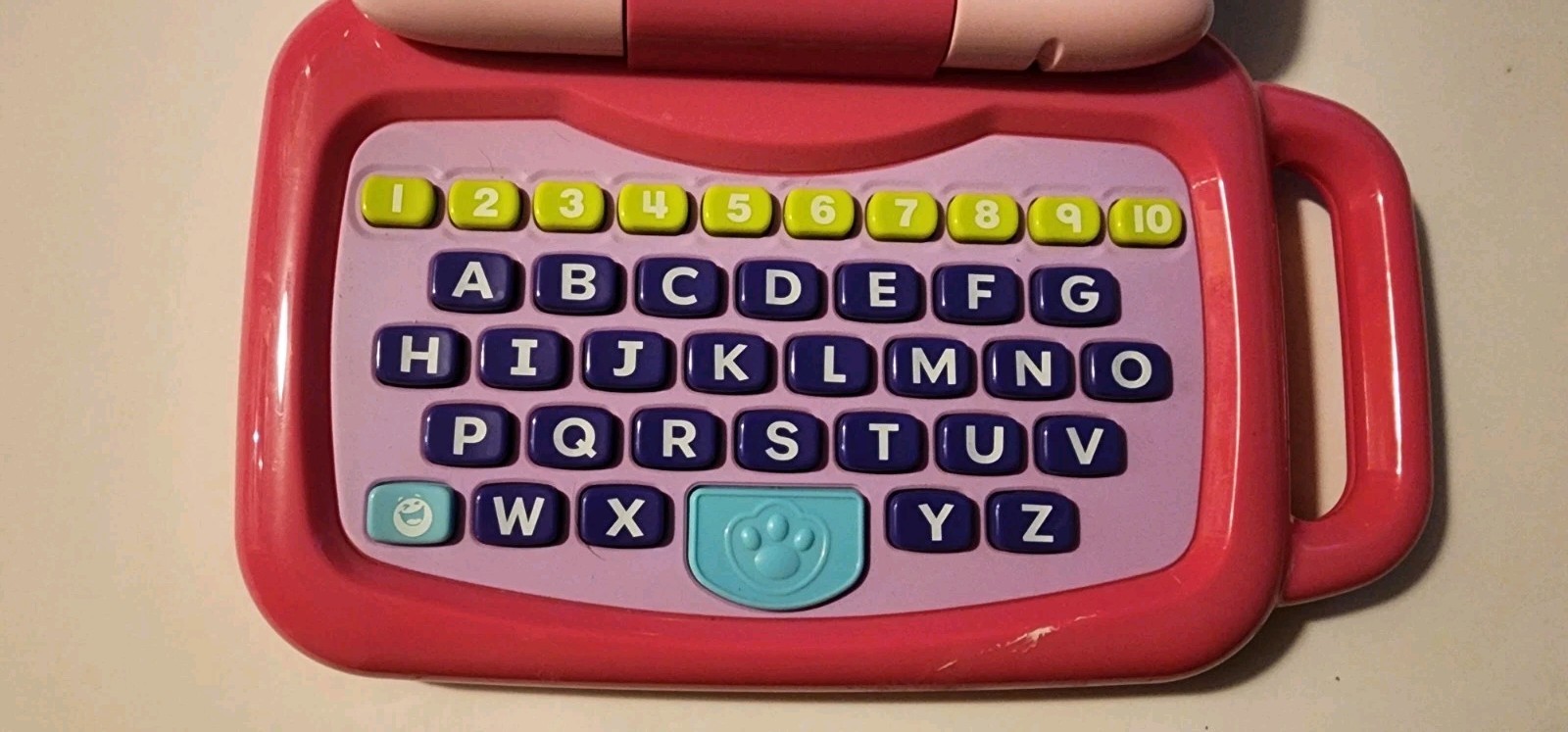 LeapFrog 2 in 1 LeapTop Touch Pink Tested Works Good Kids Learning Laptop
