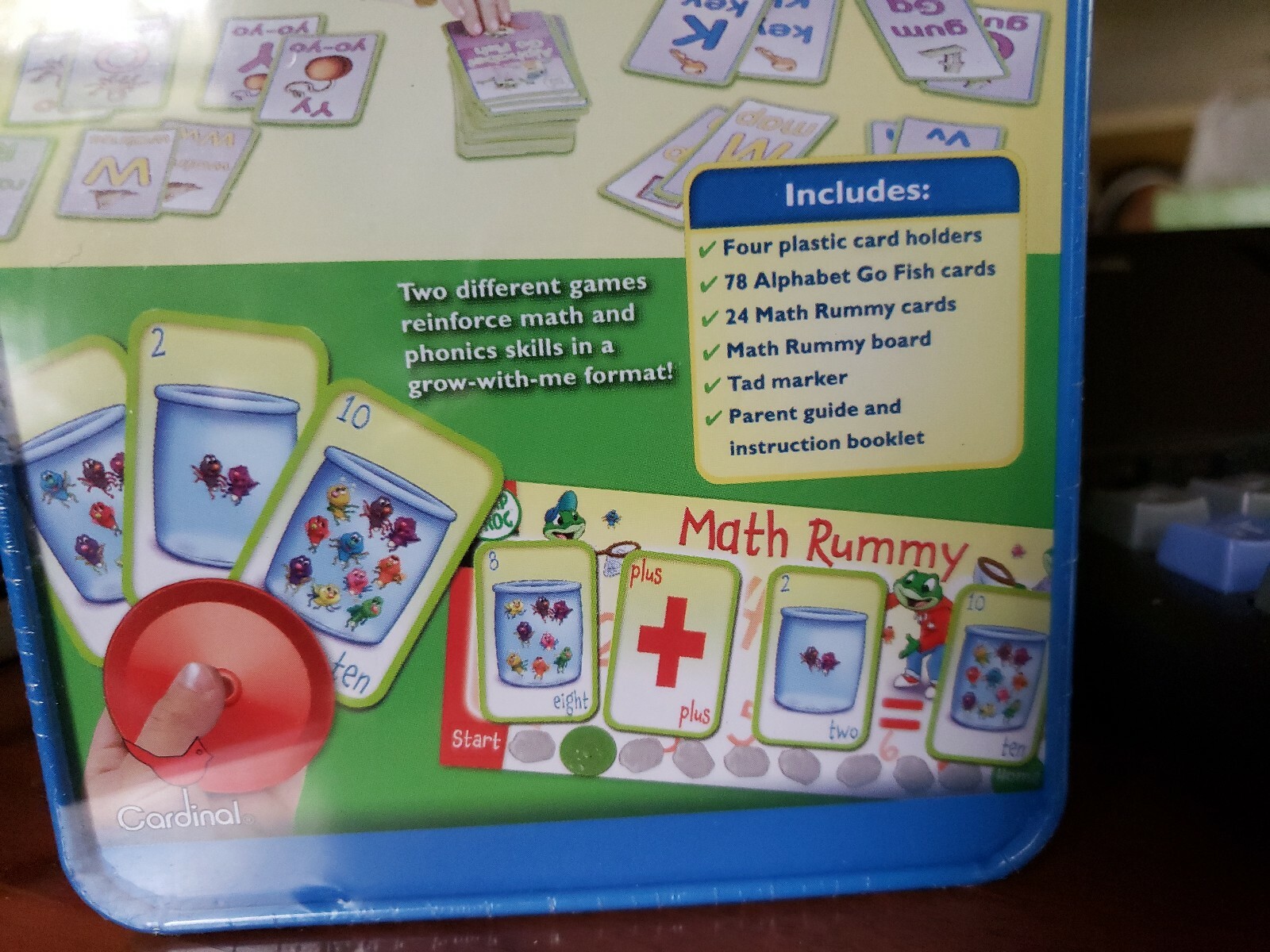 Leap Frog My Card Games Alphabet Go Fish, Math Rummy Learning Activity cards