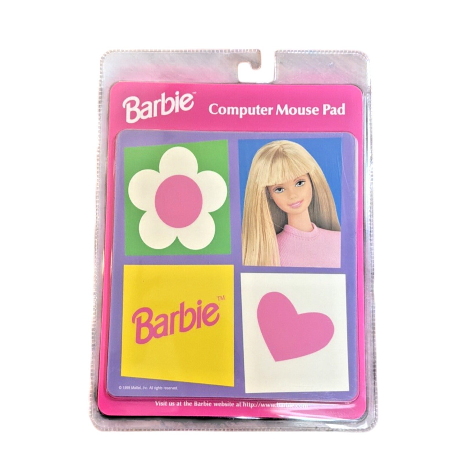 1998 Barbie Computer Mouse Pad New Sealed Vintage 90s Flower Heart