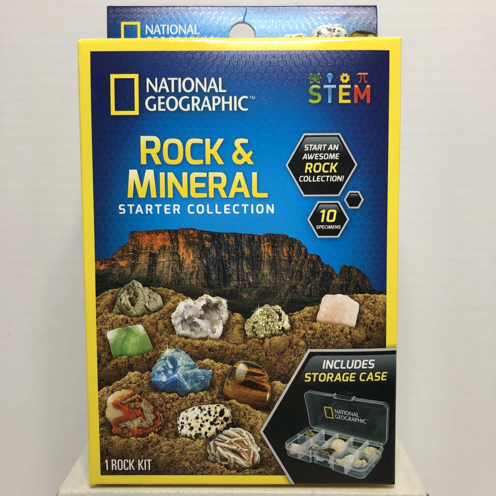 Rock and Mineral Starter Set 10 Specimens Case ID Sheet National Geographic