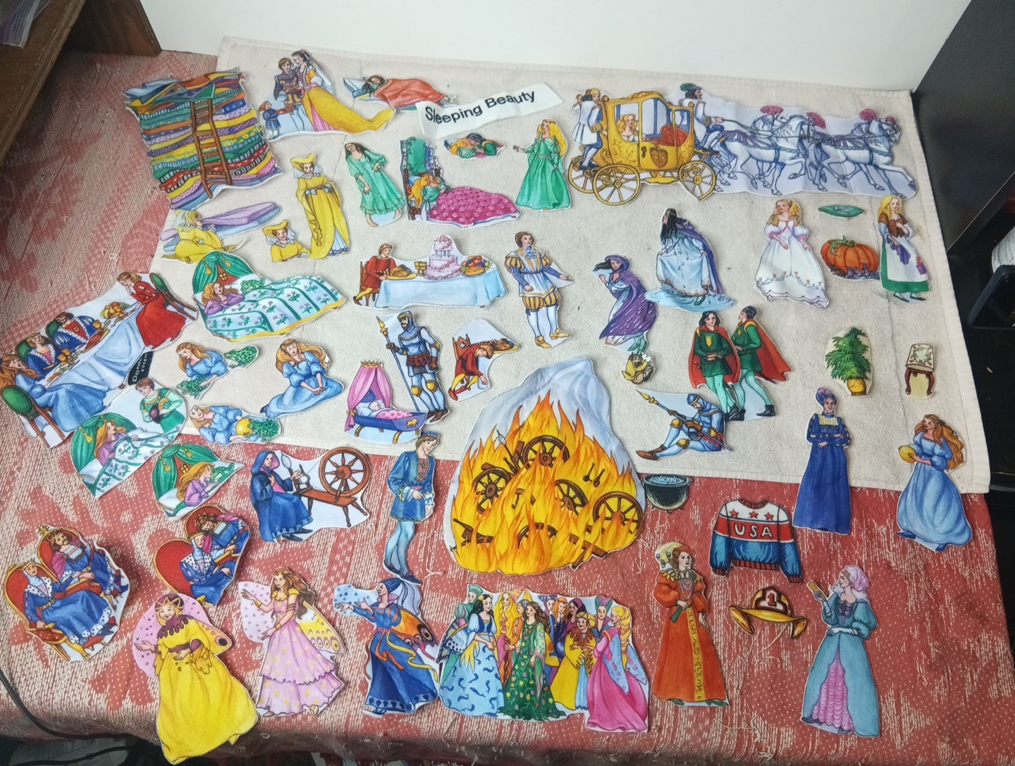 The Story Teller Felt Flannel Boards, Many Stories Lot School Princes TD17D