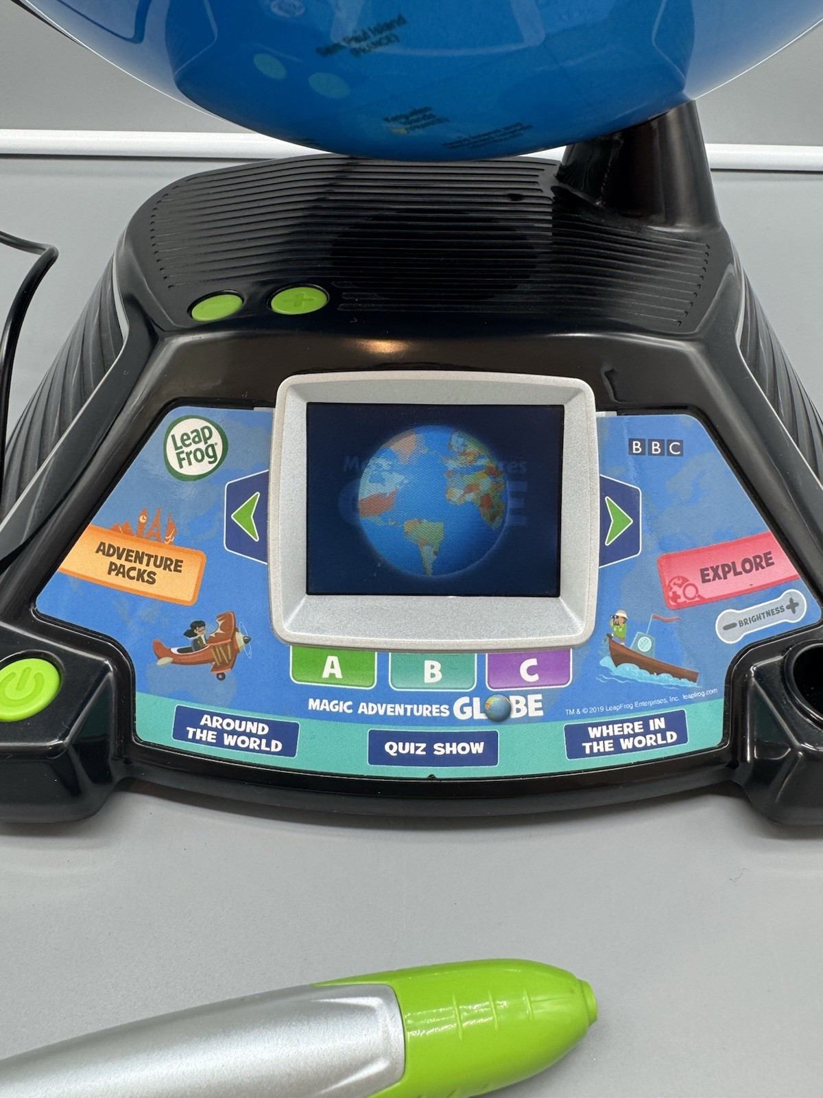 Leap Frog Magic Adventures Globe & Stylus Electronic Learning Toy (Tested)