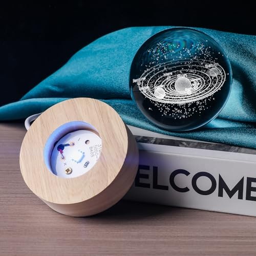 60mm Crystal Ball Astronomy Universe Gifts Planets Model 3D Solar System