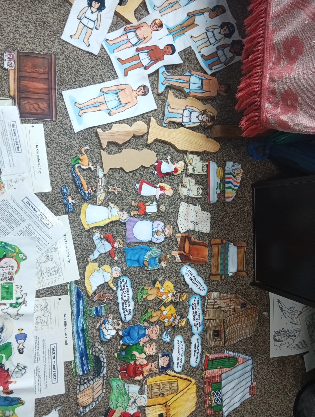 The Story Teller Felt Flannel Boards, Many Stories Lot School Princes TD17D