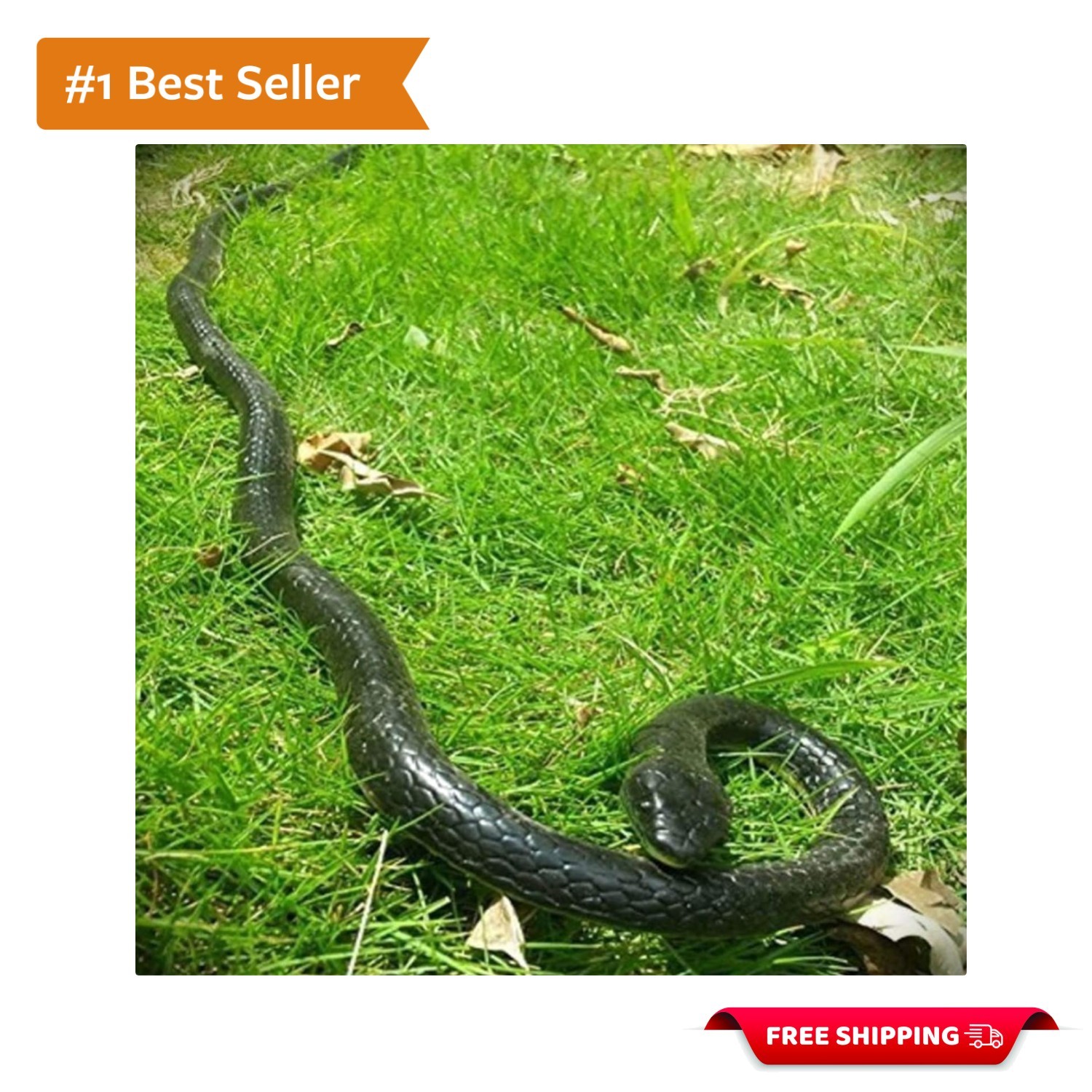 Life-Size 47-Inch Rubber Snake Toy – Fun for April Fool’s Day or Halloween
