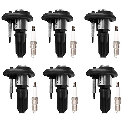 Set of 6 Ignition Coil Packs Iridium Spark Plugs Fits for 2002 2003 2004 2005