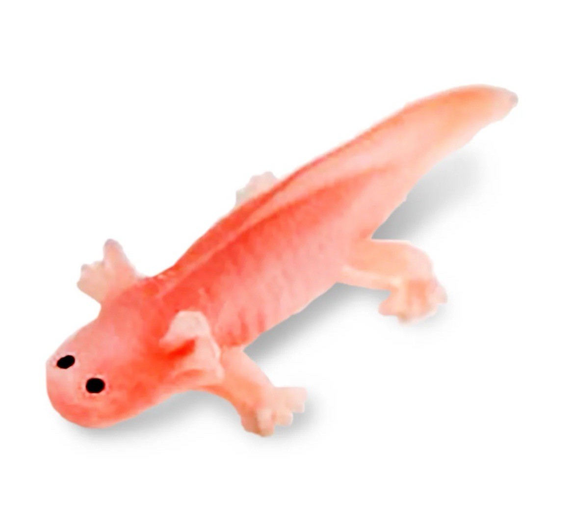 Single Safari Ltd. Good Luck Minis Pink Axolotl Figure 1”
