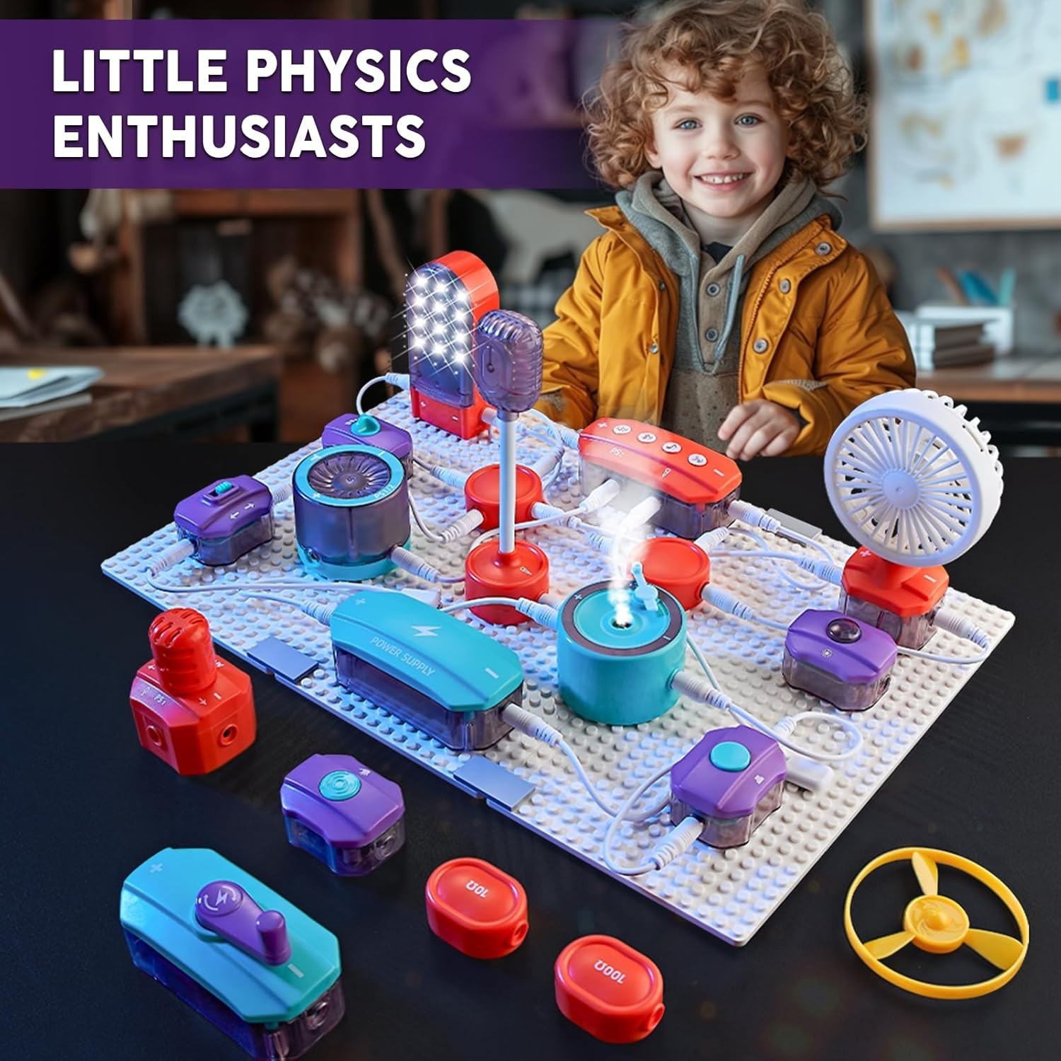 Educational Electronics Exploration Kit for Kids – 53PCS Circuit Board Fun