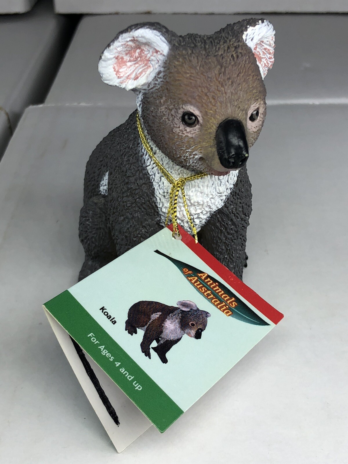 Koala Bear Science and Nature Australia Vinyl Toy Figure New With Tag Gray