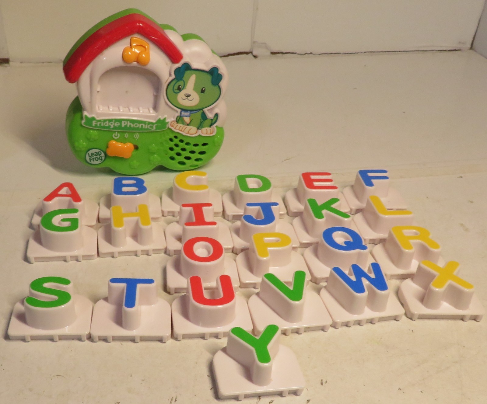 Leap Frog Fridge Phonics Scout Dog w/Cap Letters Electronic Magnetic INComplete