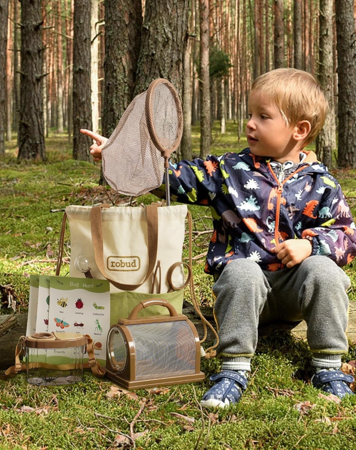 All-in-One Kids Outdoor Adventure Set – Bug Catcher with Magnifying Glass