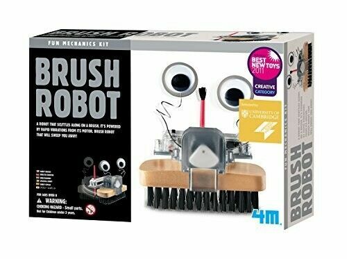 Brush Robot Mechanics Kit 4M Science Toysmith for Kids and Adults