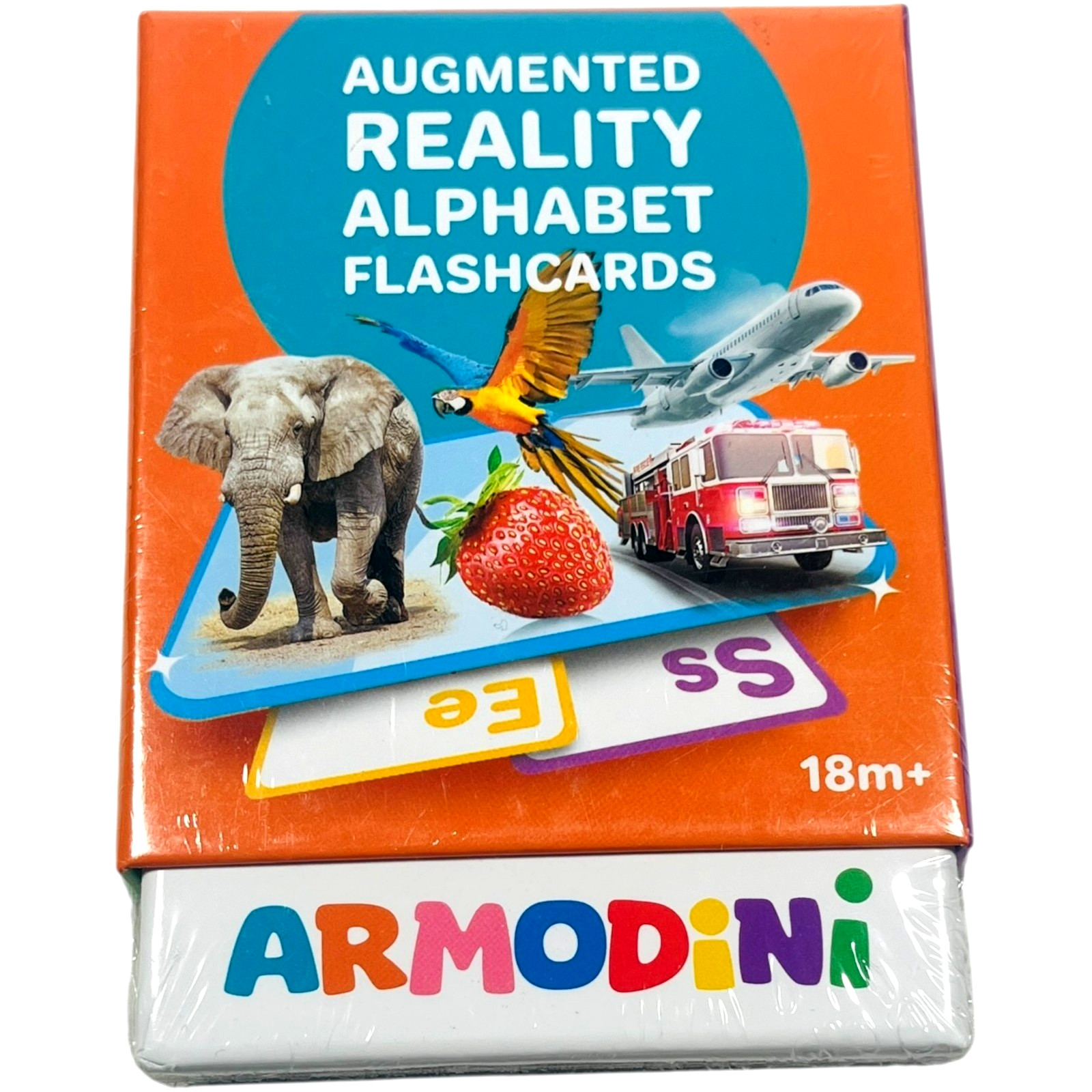Armodini, Augmented Reality Alphabet Flash Cards, ABC’s, Learning Toys, 18m+