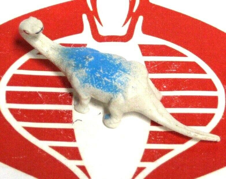 Chinasaur Dinosaur Mini Blue White Brontosaurus Figurine Plastic PVC Figure Toy