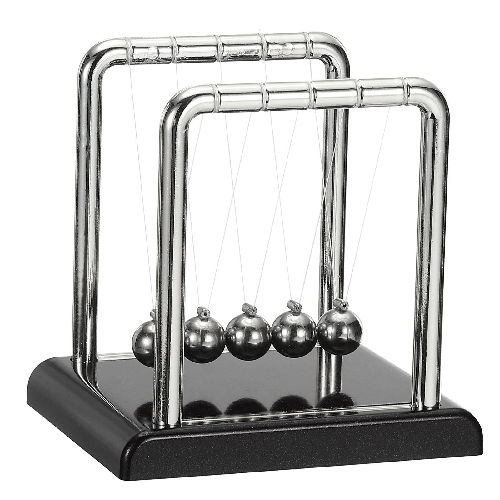 Newtons Cradle, Newton’s Cradle Pendulum 5 Balance Balls, Black, S