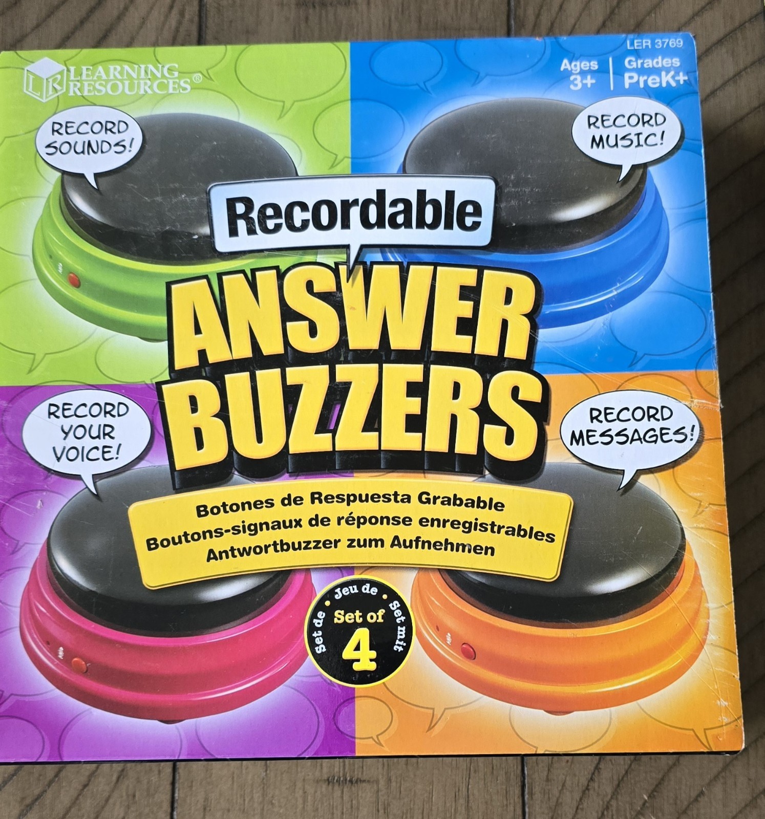 Learning Resources recordable answer buzzers – New! unopen box