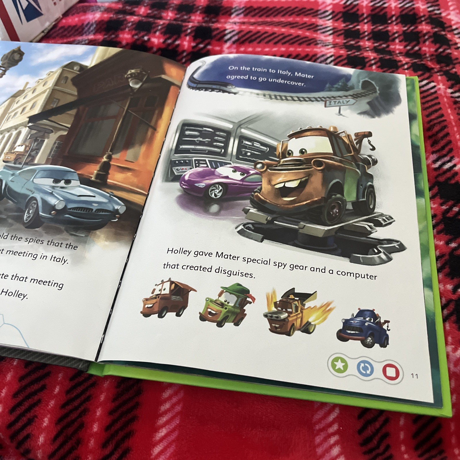 Leapfrog Hardcover Book Disney Pixar Cars 2 Project Undercover Children Kids Tag