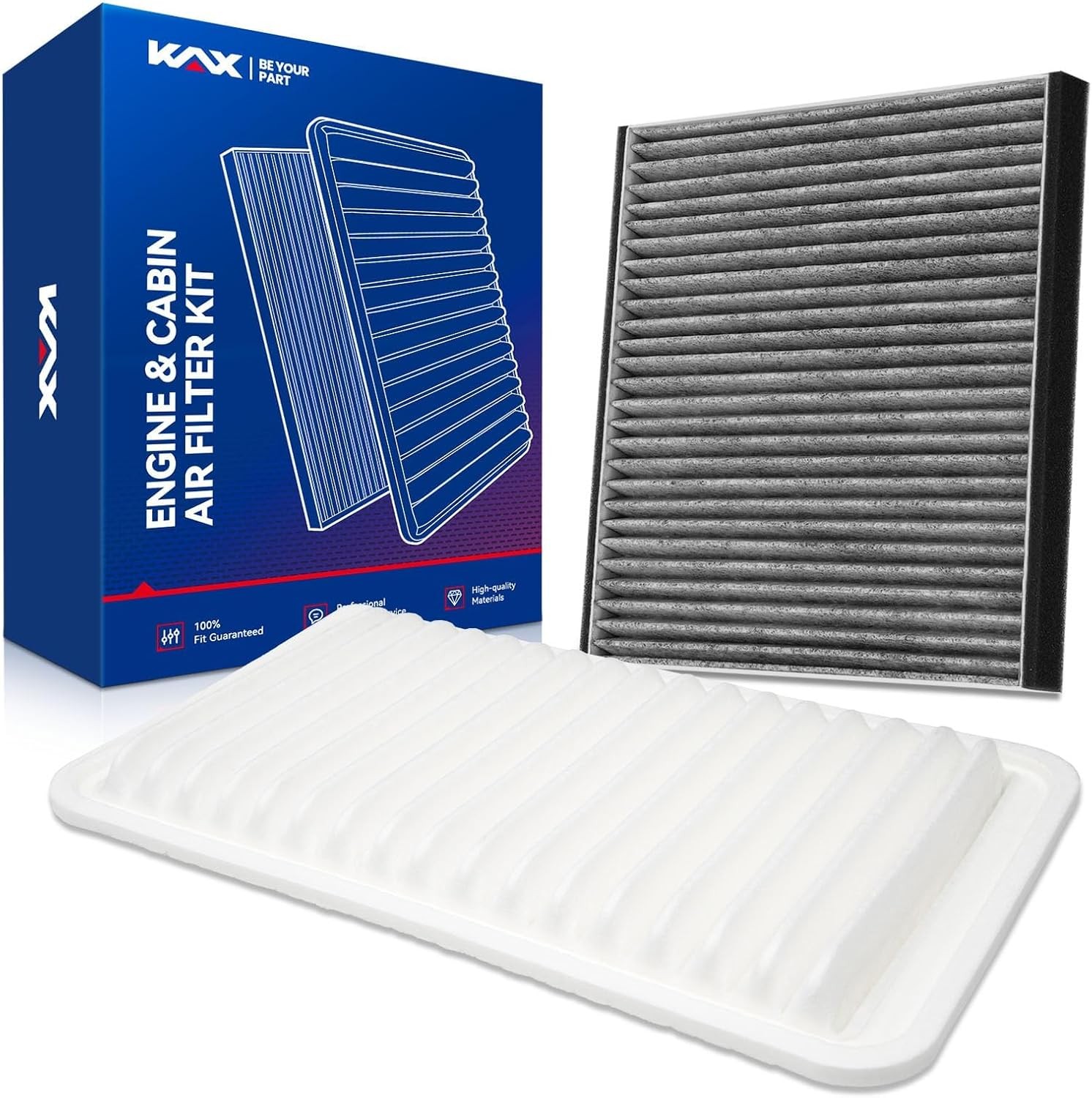 KAX Engine Cabin Air Filter Kit Toyota Camry 2002-2006 Sienna
