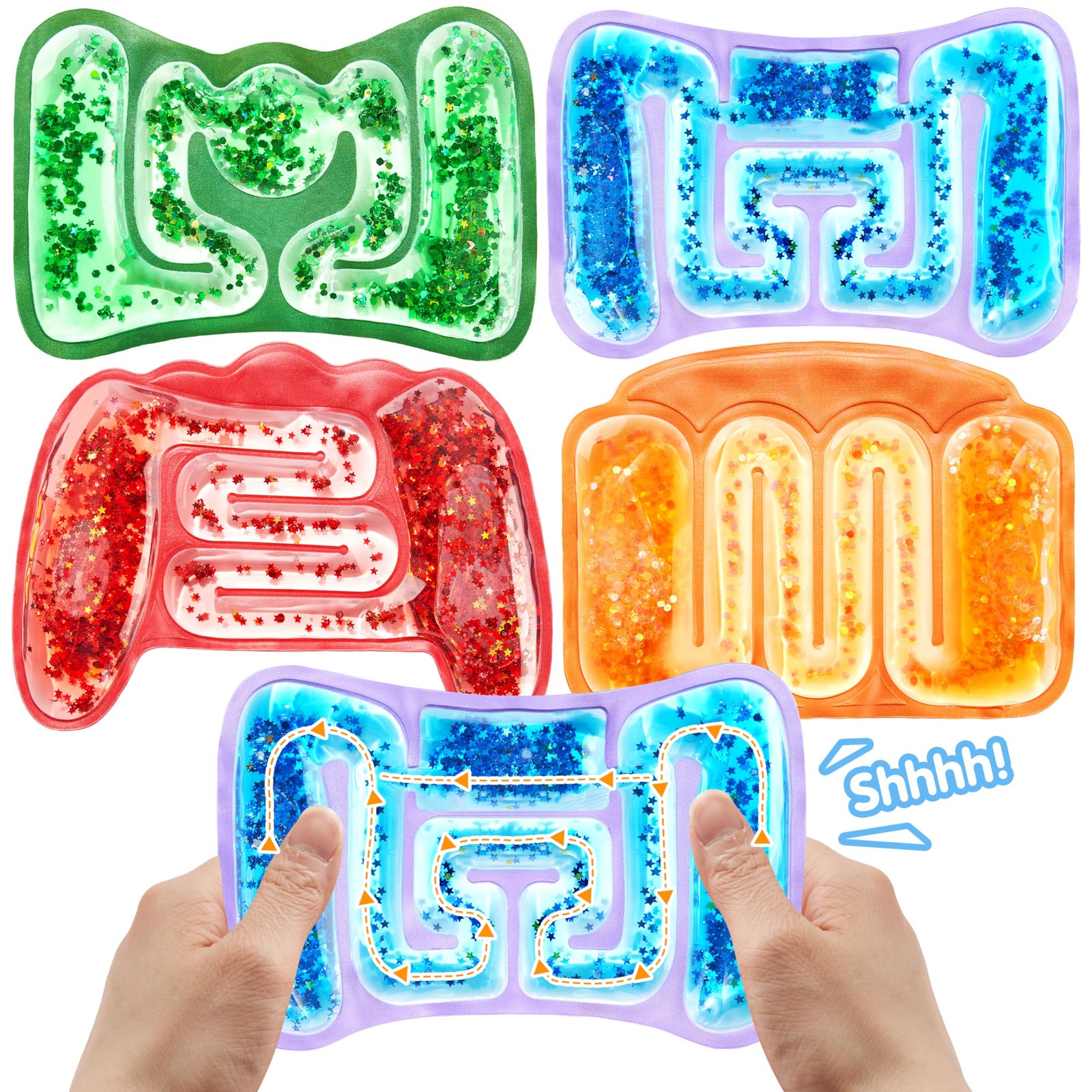 JOYIN 4 Pcs Sensory Fidget Toys for Kids, Multiple Colors