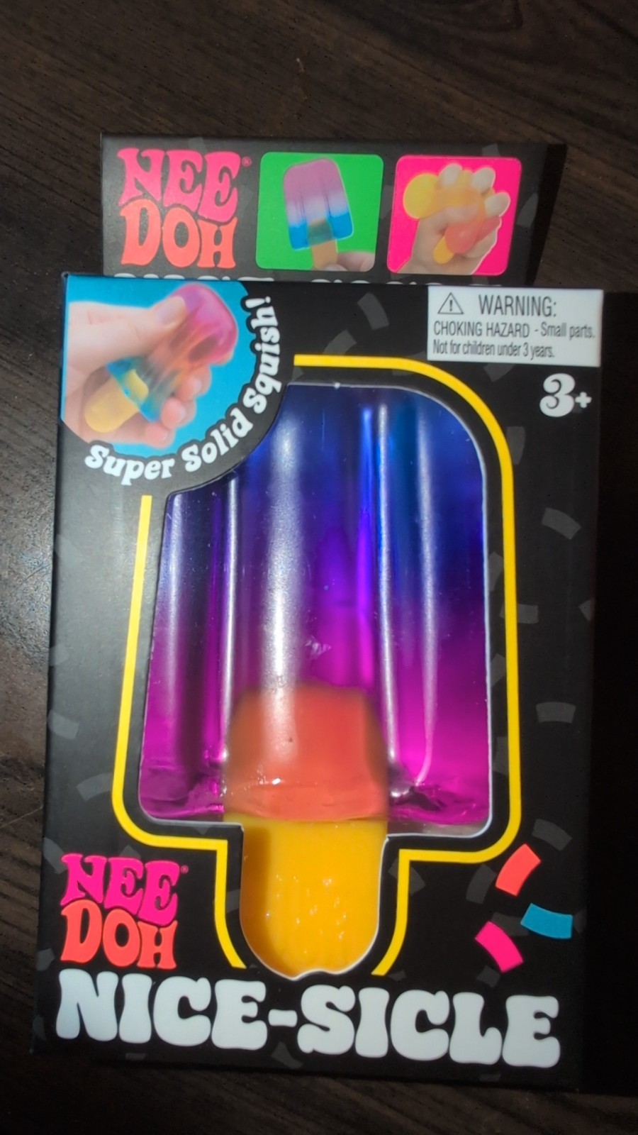 Schilling Nee Doh Nice-Sicle Super Solid Squish Sensory Popsicle NeeDoh Purple