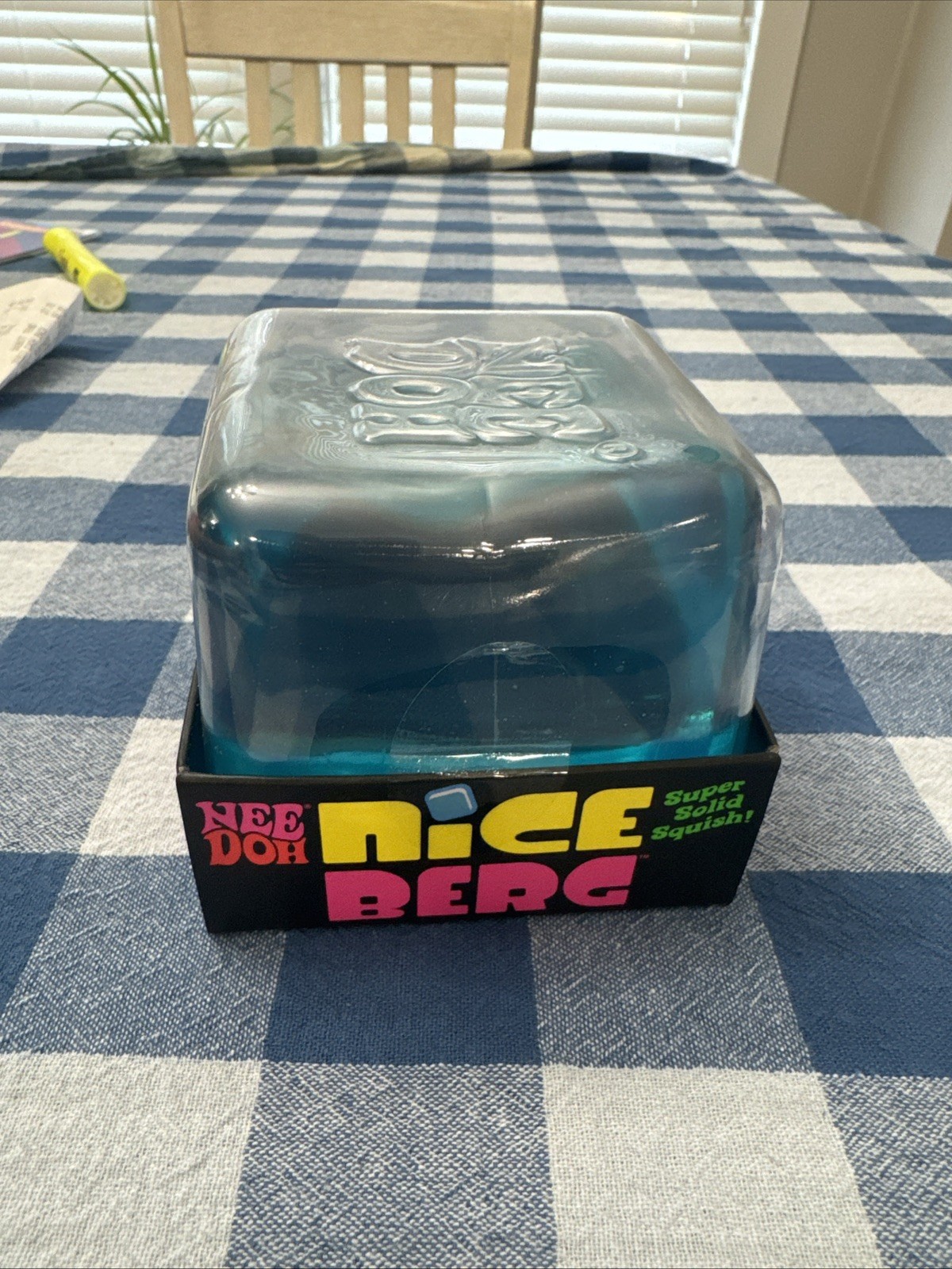 NeeDoh Nice Berg Blue XL Giant Nee Doh Niceberg Squishy Cube Ice TikTok Viral
