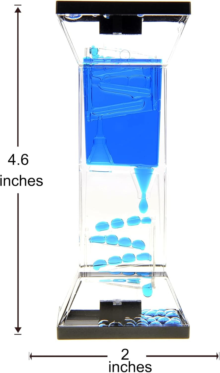 Liquid Motion Bubbler Sensory Toy Relaxing Desk Top Water Game Kids Adult