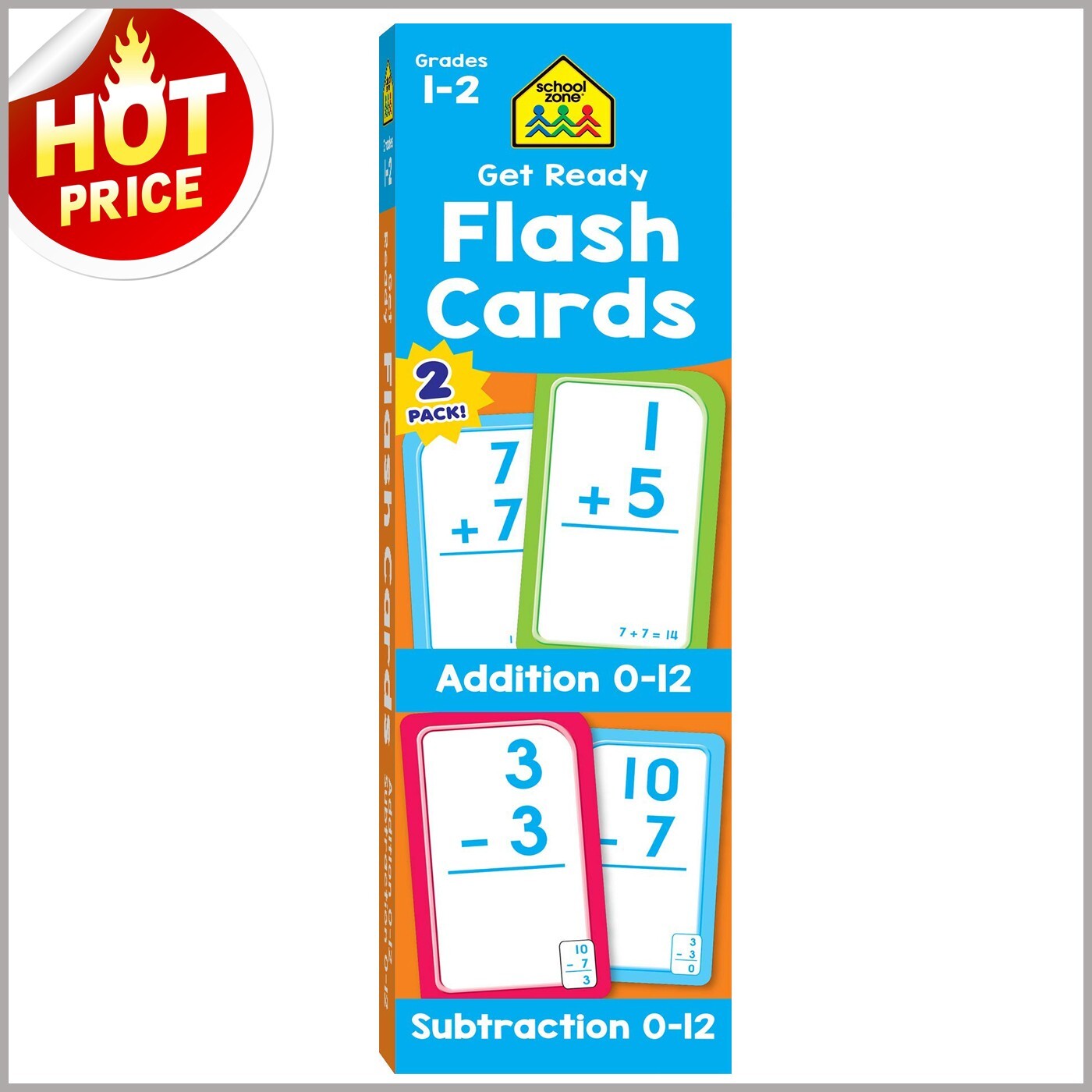 Addition Subtraction Flash Cards for 1st 2nd Grade Math for Kids Learning Basics