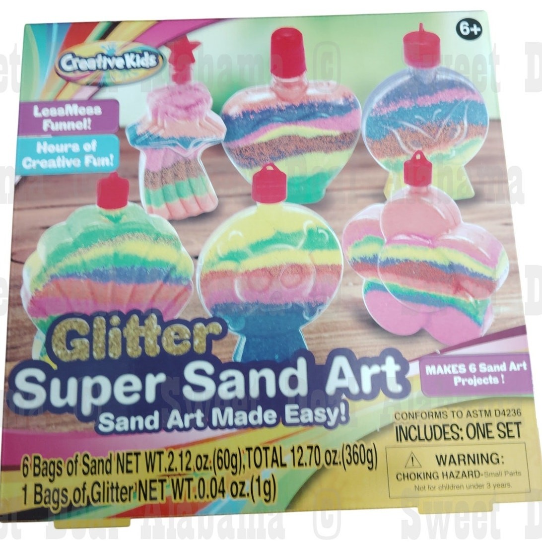 Creative Kids Glitter Super Sand Art Kit – DIY Craft Set – Ages 6+