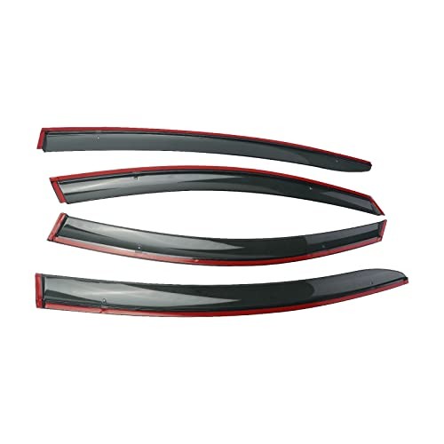 Rain Guards Suitable for 2017-2020 Chevrolet Cruze, Window Visor, Dark Smoke