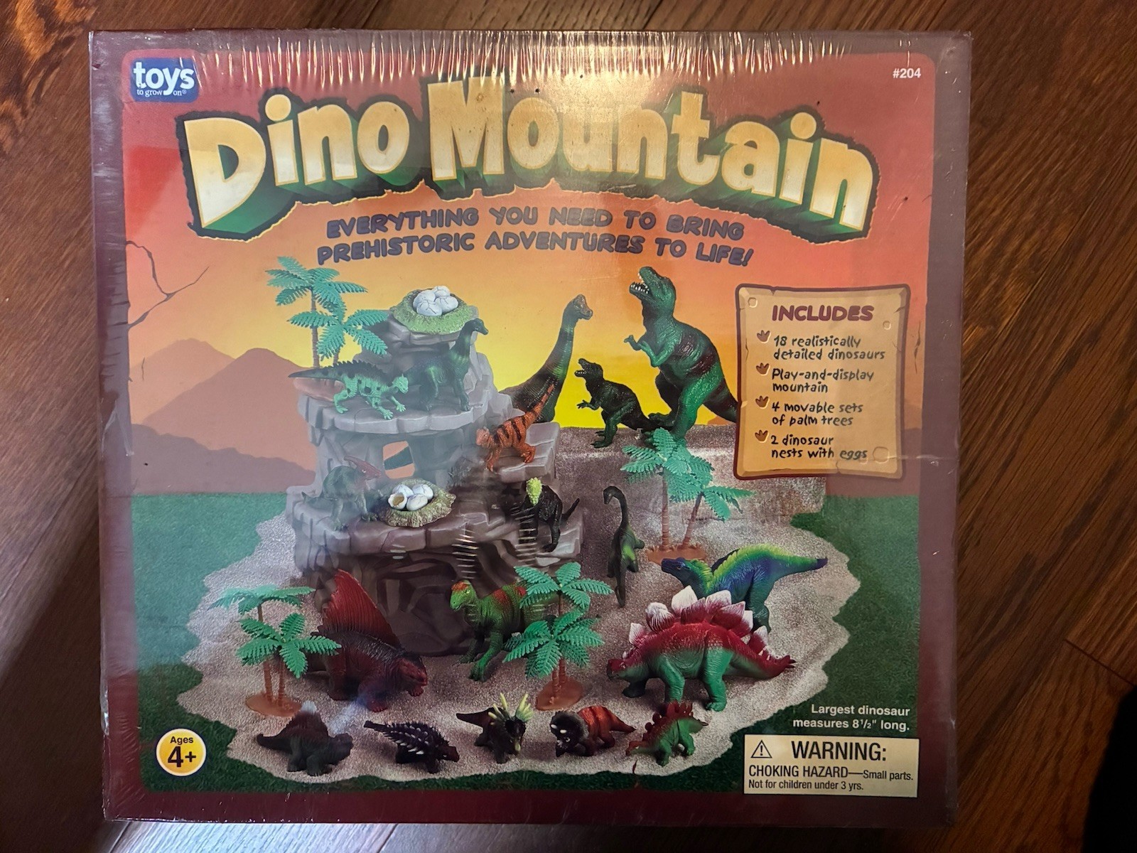 Dino Mountain Play set From Toys to Grow On NEW Factory Sealed