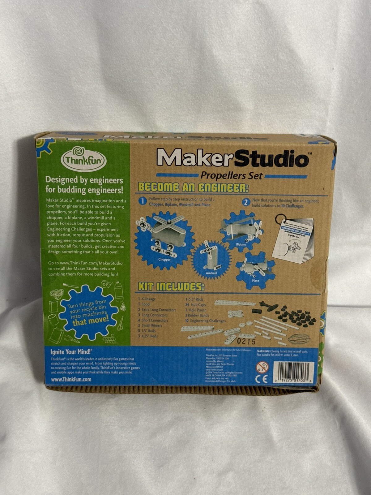 ThinkFun Maker Studio Propellers Building Kit Become An Engineer Project Plans