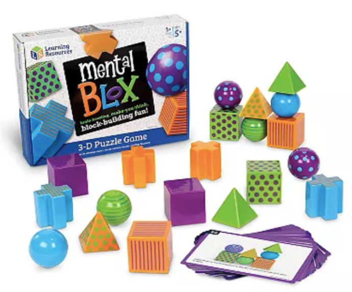 LEARNING RESOURCES Mental Blox Critical Thinking 3-D Puzzle Game
