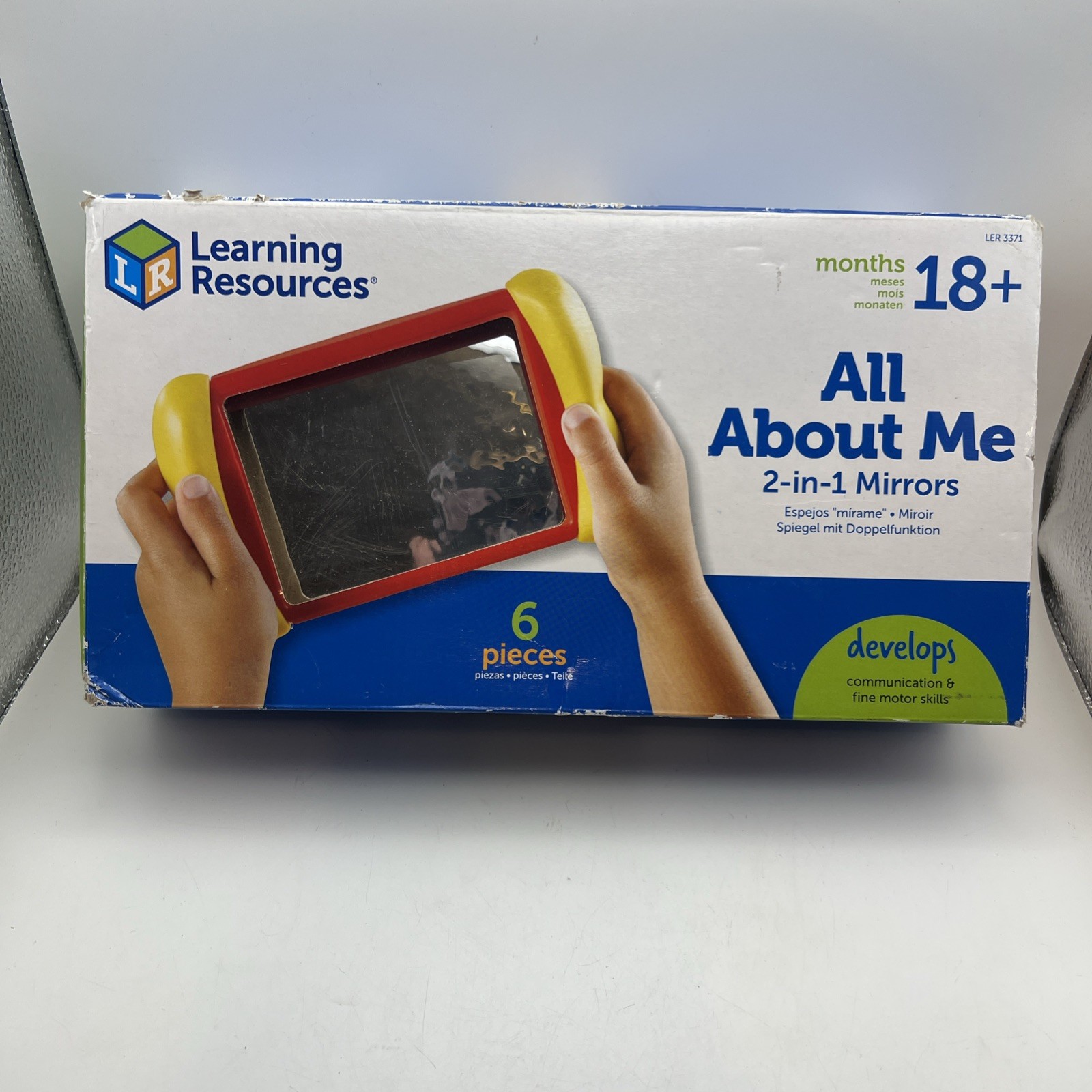 All About Me 2 in 1 Mirrors Sensory Social Learning Toy 18 Months Plus 6 Pcs NEW
