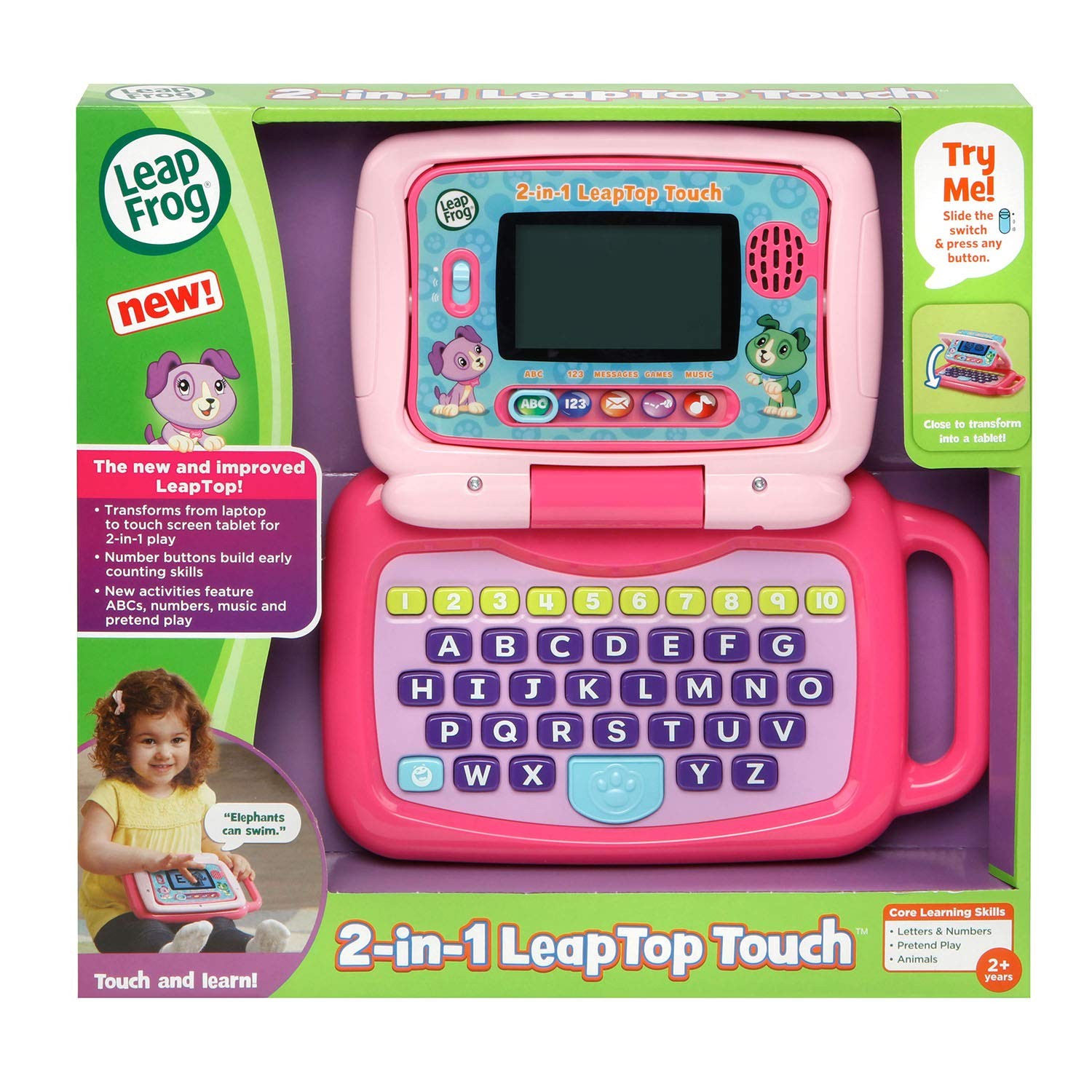 Leapfrog 2-In-1 Leaptop Touch Pink 80-600950