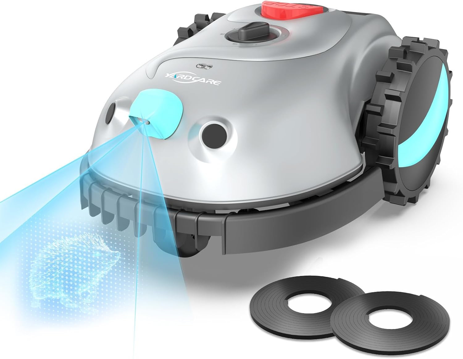 V100 Robot Lawn Mower with HD Vision Navigation, Smart Obstacle Detection, Colli