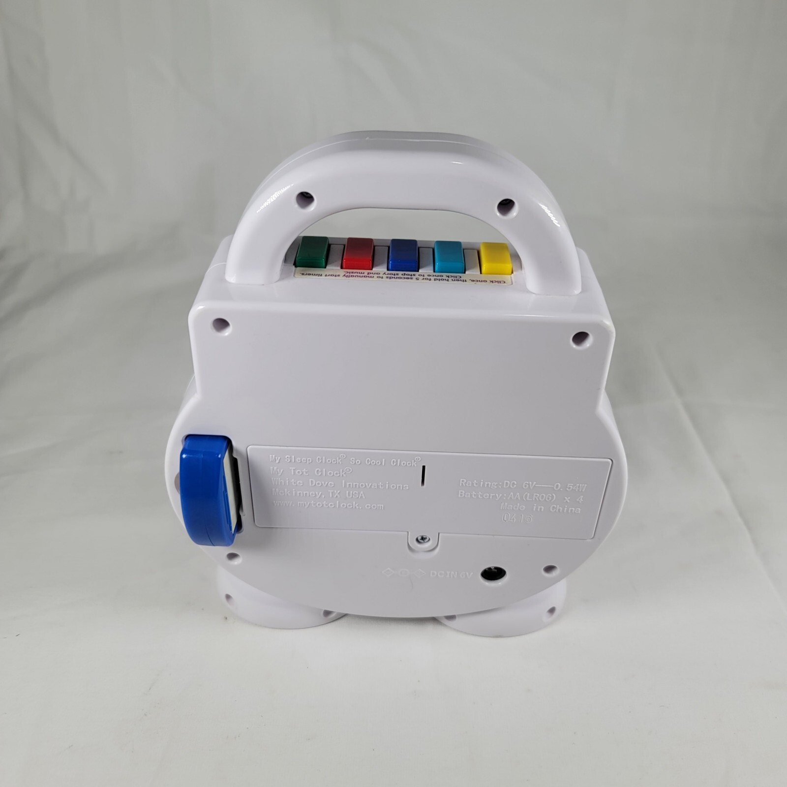 My Tot Clock All-In-One Toddler Sleep Aid Alarm Nightlight No Power Cord
