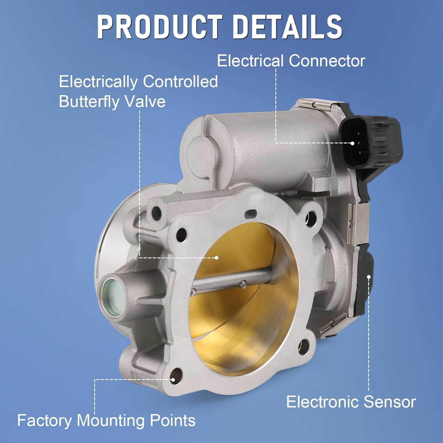 Electronic Throttle Body Compatible with 2010 Buick Allure Lacrosse, 2008-2011