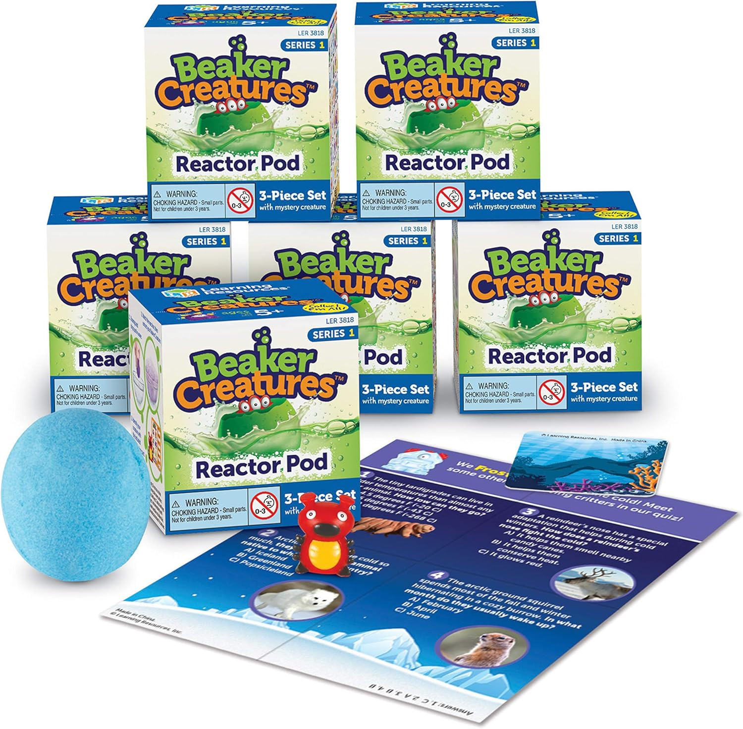 Beaker Creatures Reactor Pods,Series 1, STEM Certified Science Toy, Fun Experime