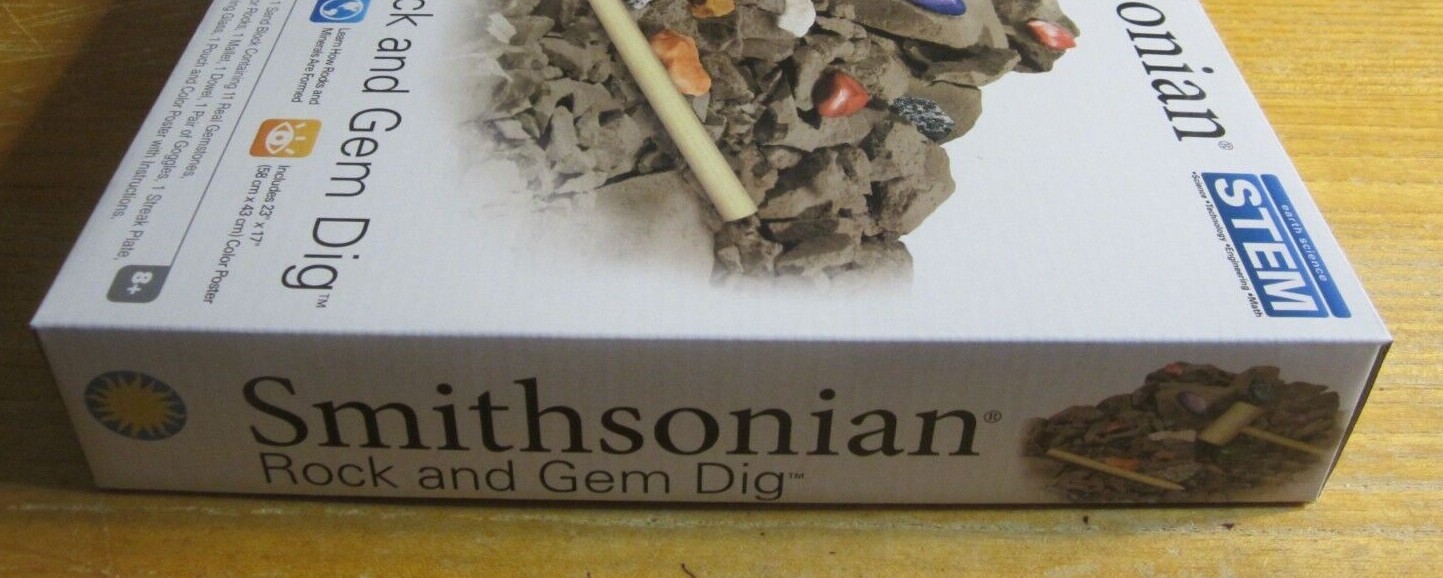 Smithsonian Rock and Gem Dig 2019 NSI International STEM Earth Science NIB