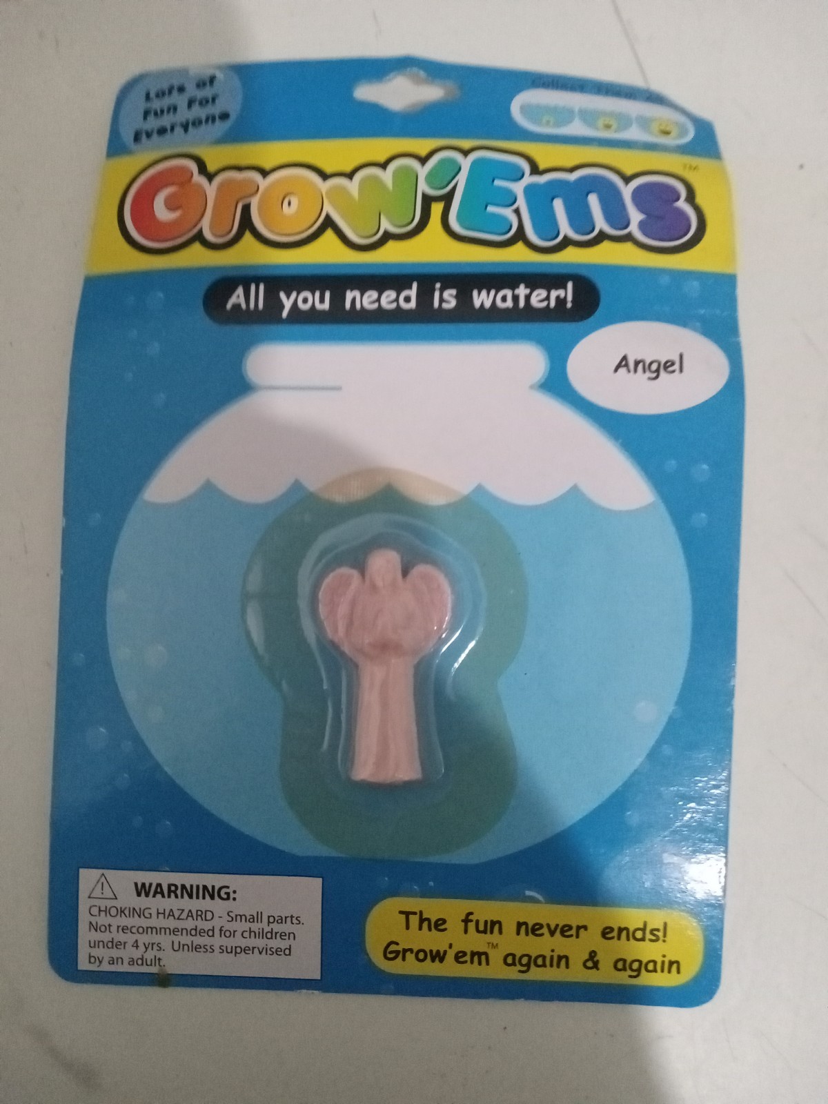 GROW ‘EMS – Angel – Grows 600% in Water – New Sealed Package