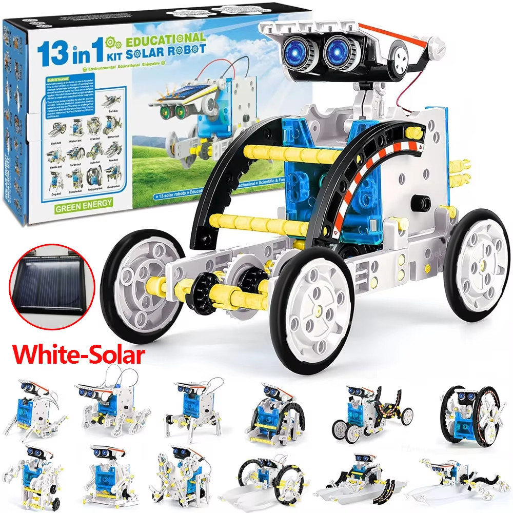 13-in-1 Solar Robot Kit STEM Building Toys for Kids, Educational Science Gift