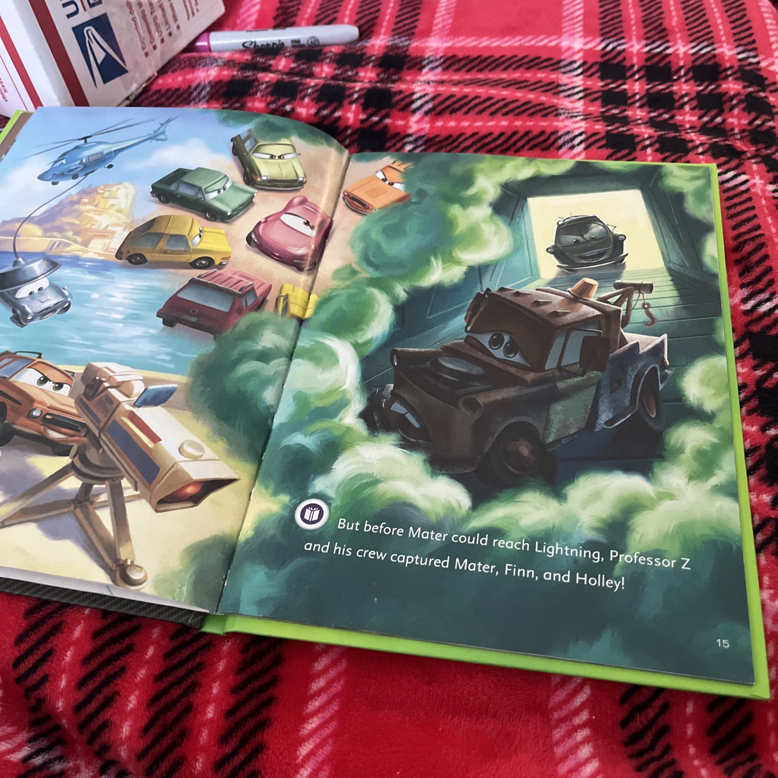 Leapfrog Hardcover Book Disney Pixar Cars 2 Project Undercover Children Kids Tag