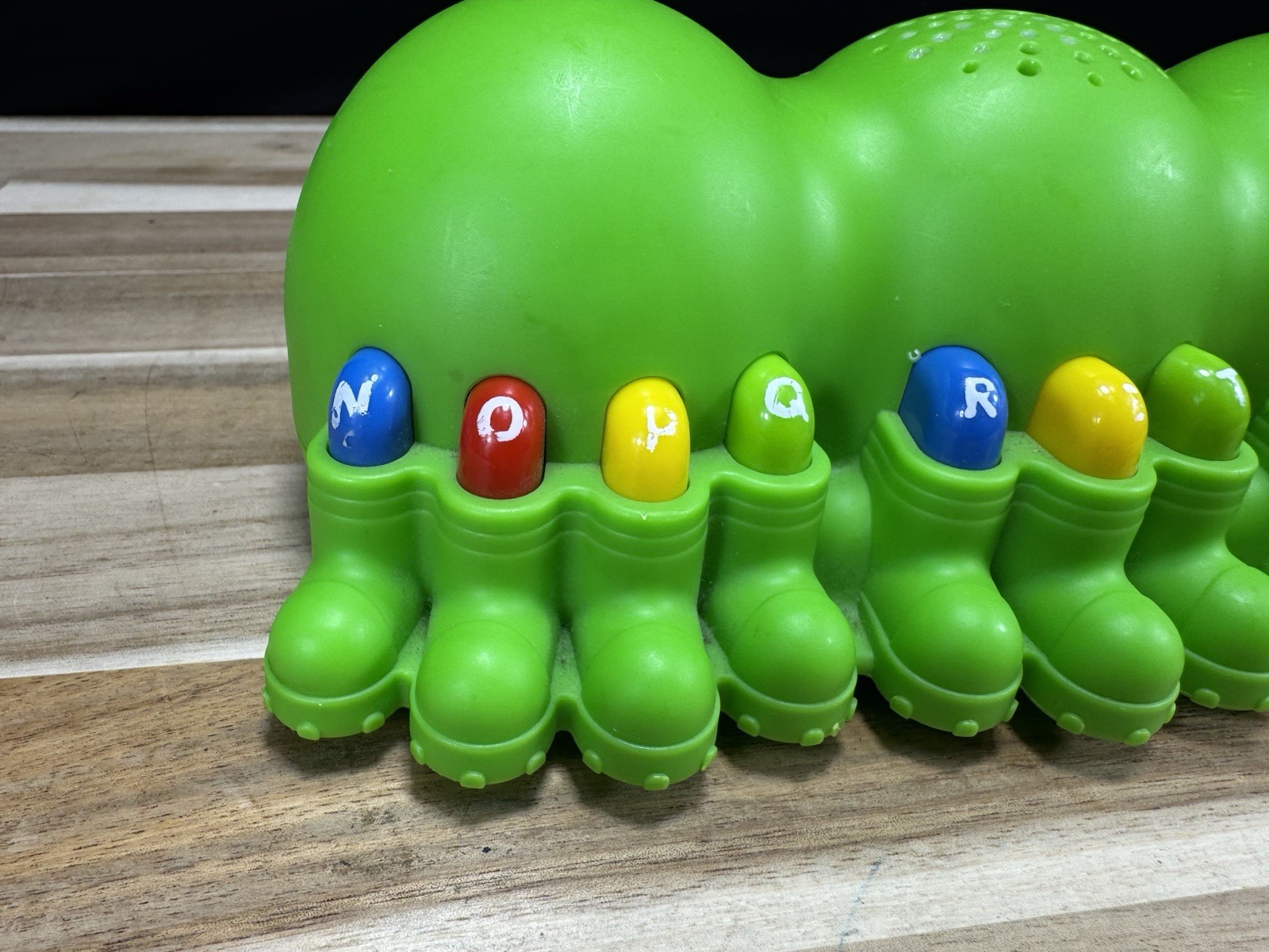 ✅Leap Frog Alphabet Pal Caterpillar With Sounds Learn ABC Colors Pull Toy Lights