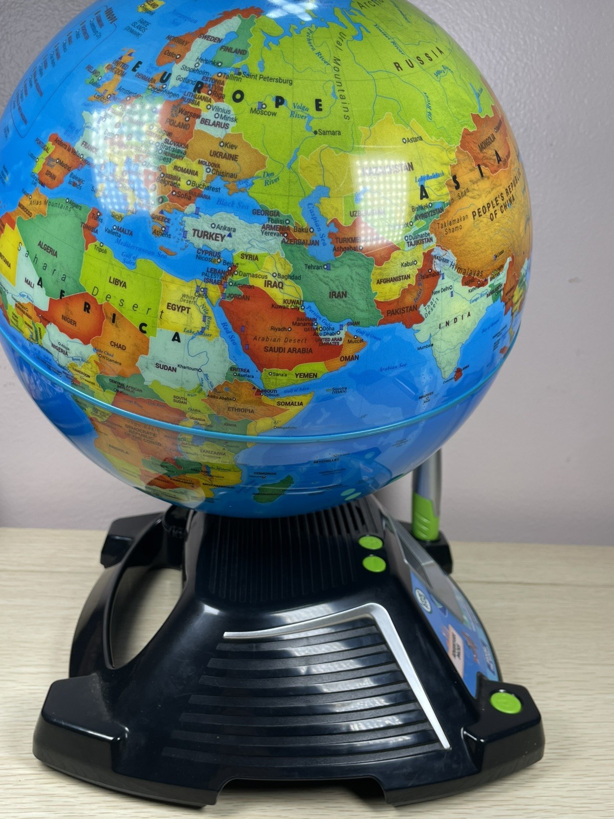 Leap Frog Magic Adventures Globe with Stylus Electronic Used Works Fun Learning