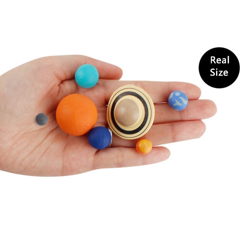 9 Pcs Solar System Plastic Cosmic Planet System Universe Model Educational T’Q6